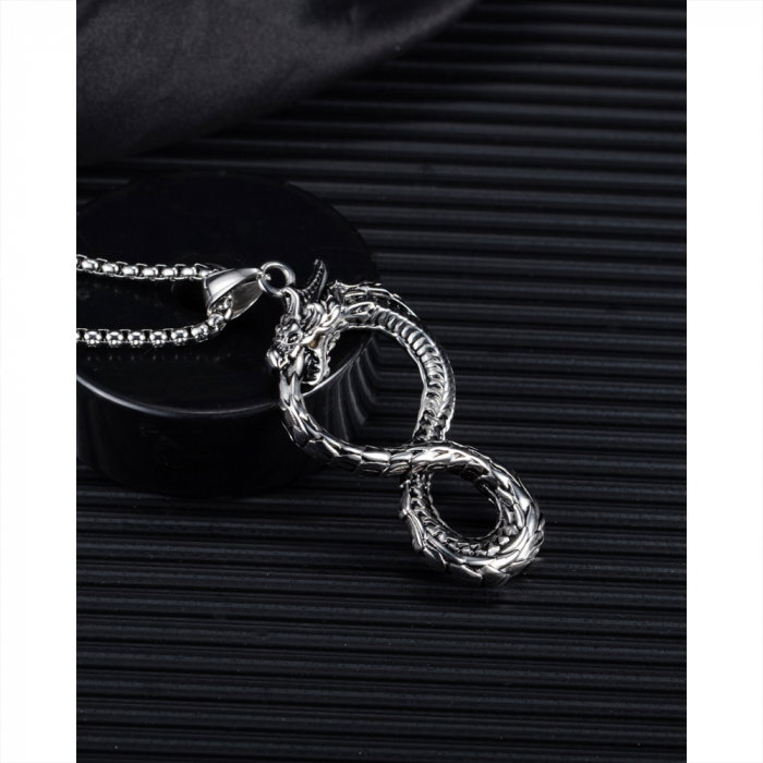 Colier inox Ouroboros 70 cm [16]