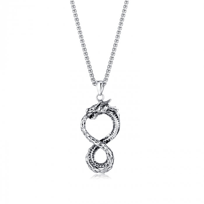 Colier inox Ouroboros 70 cm [1]