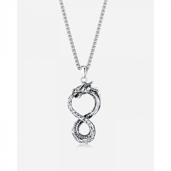 Colier inox Ouroboros 70 cm [15]