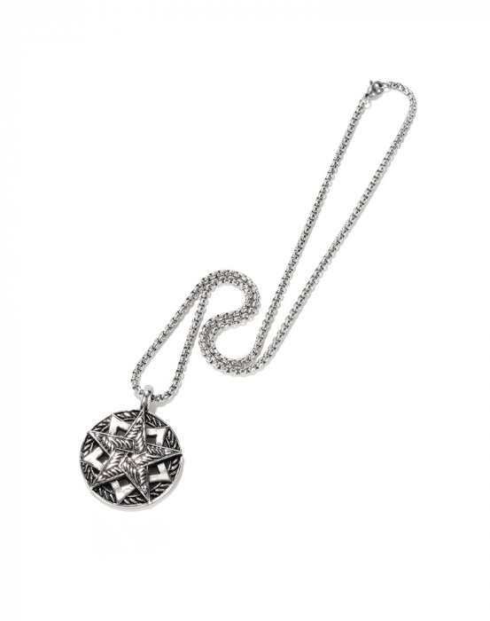 Colier inox pentagrama 55 cm [16]