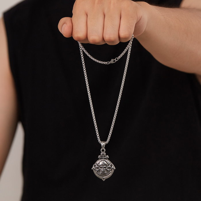 Colier inox Pirat cu Ancoră – Simbol al Libertății și Aventurii [4]