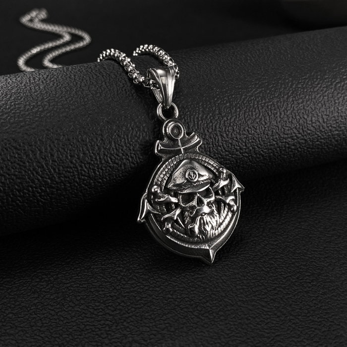 Colier inox Pirat cu Ancoră – Simbol al Libertății și Aventurii [6]