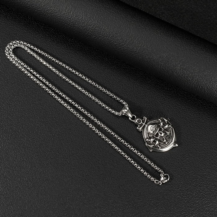 Colier inox Pirat cu Ancoră – Simbol al Libertății și Aventurii [3]