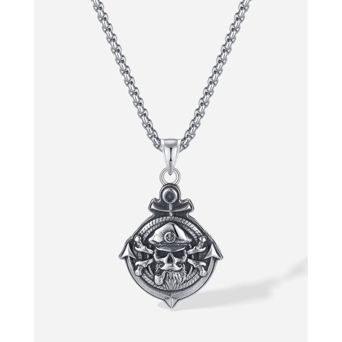 Colier inox Pirat cu Ancoră – Simbol al Libertății și Aventurii [15]