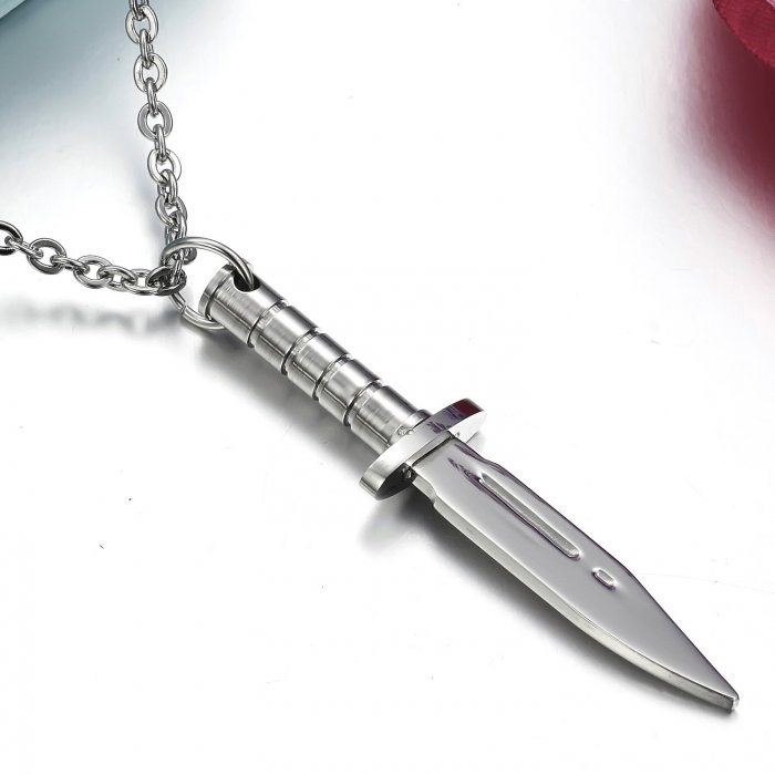 Colier inox pumnal 55 cm [2]