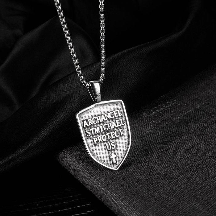 Colier inox scut 55 cm [10]