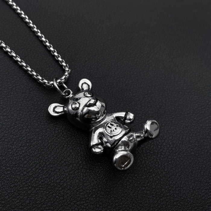 Colier inox Ursuleț Unisex [7]