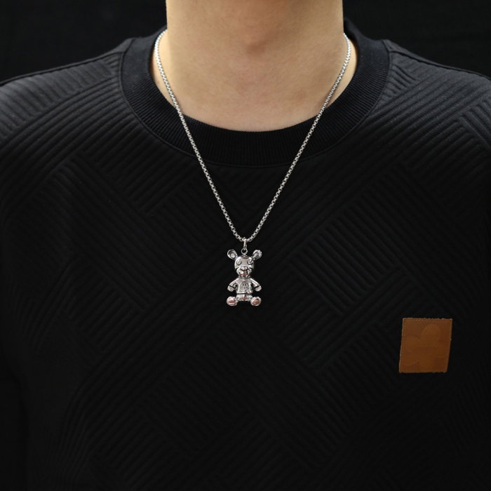 Colier inox Ursuleț Unisex [2]