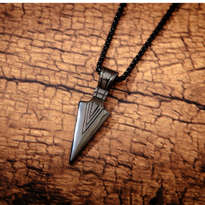 Colier inox varf de sageata 55 cm [4]