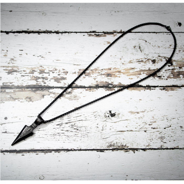 Colier inox varf de sageata 55 cm [3]