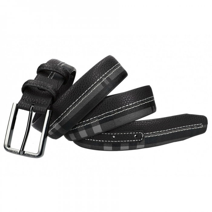 Curea barbati CREGP2 Neagra, Piele naturala (fata) + Piele ecologica (spate) [1]