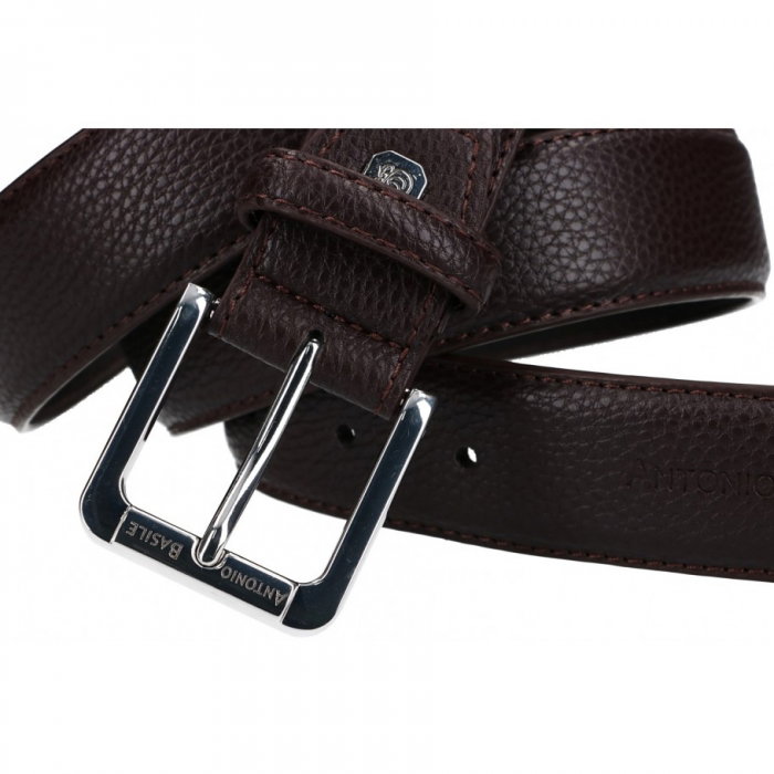 Curea barbati CREGP7 Maron, Piele naturala (fata) + Piele ecologica (spate) [2]