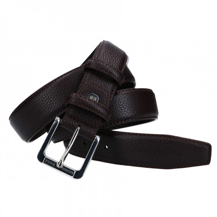 Curea barbati CREGP7 Maron, Piele naturala (fata) + Piele ecologica (spate) [1]