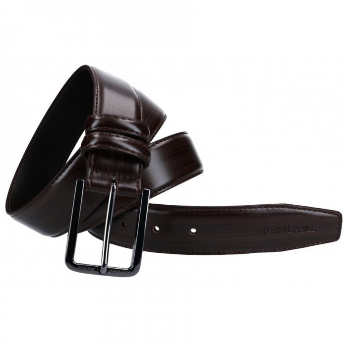 Curea barbati CREGP8 Maron, Piele naturala (fata) + Piele ecologica (spate) [1]