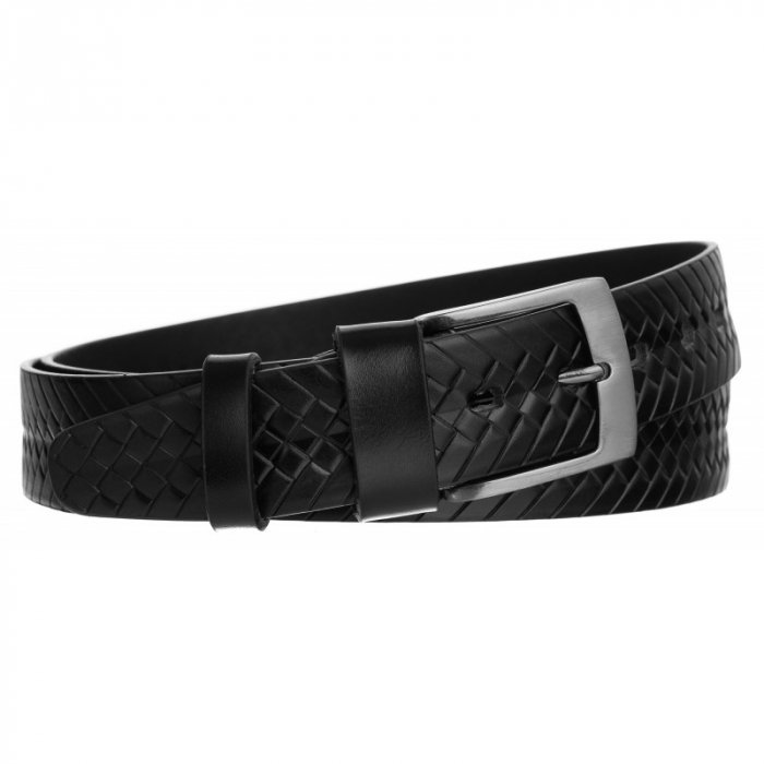 Curea barbati CRLG111, Neagra, Piele naturala, 3,4 cm latime [2]