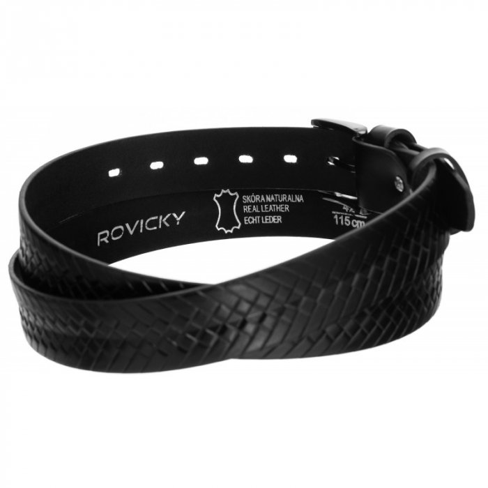 Curea barbati CRLG111, Neagra, Piele naturala, 3,4 cm latime [4]