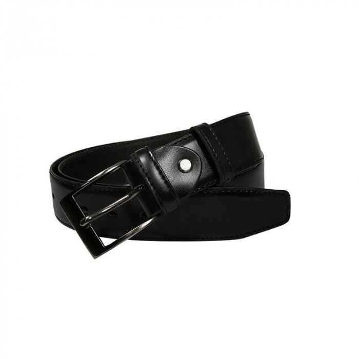 Curea barbati eleganta din piele naturala, Latime 3,8 cm, Neagra [1]