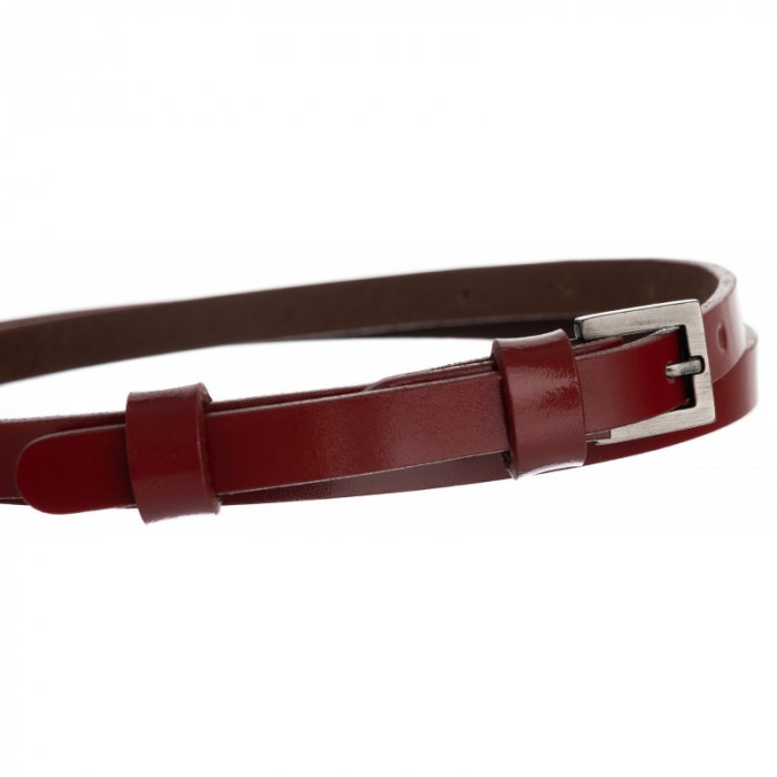 Curea Dama din piele naturala rosie CRLG103 - Latime 2 cm [2]