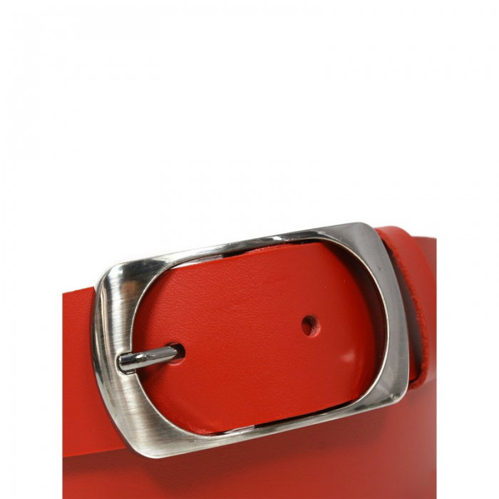 Curea Dama din piele naturala rosie CRE02 - Latime 4 cm [2]