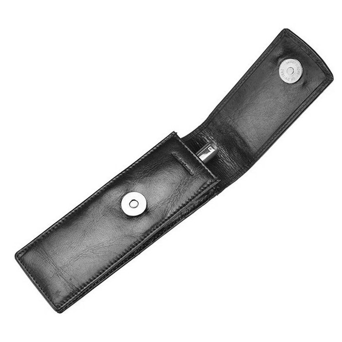 Etui stilou de lux din piele naturala Rovicky, Negru, HUS01 [4]