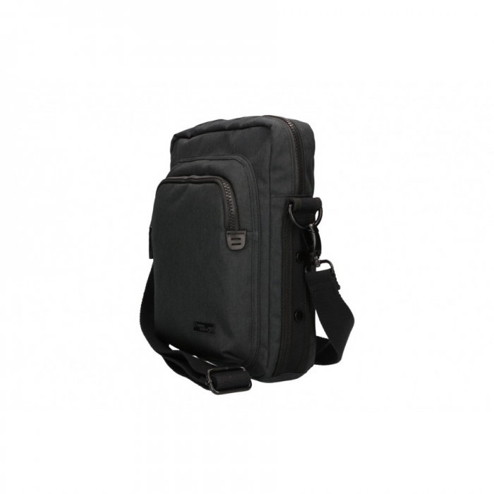 Geanta barbati GEAGP22 Neagra, Textil [3]