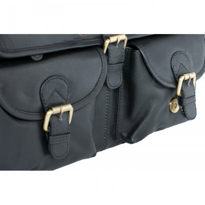 Geanta casual din piele naturala, GEAG1, Neagra [5]