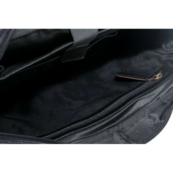 Geanta casual din piele naturala, GEAG1, Neagra [8]