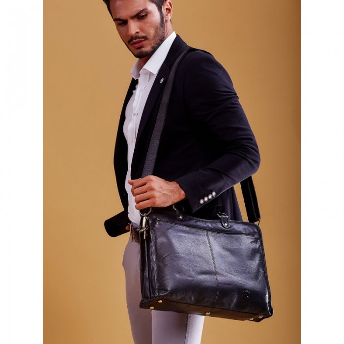 Geanta casual din piele naturala de calitate marca Always Wild [2]