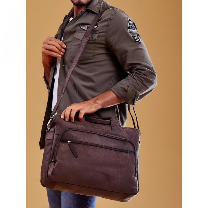 Geanta casual din piele naturala de calitate marca Always Wild [14]