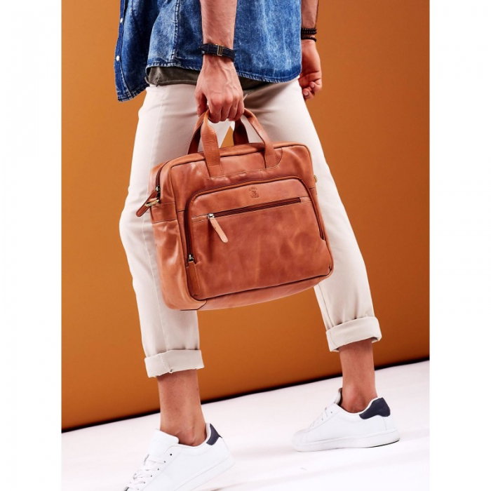 Geanta casual din piele naturala de calitate marca Always Wild - GEA411 [11]