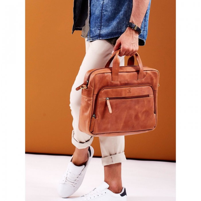 Geanta casual din piele naturala de calitate marca Always Wild - GEA411 [9]