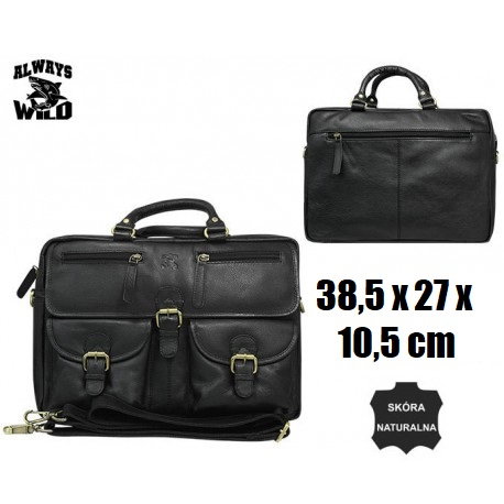 Geanta casual din piele naturala, GEAG1, Neagra [11]