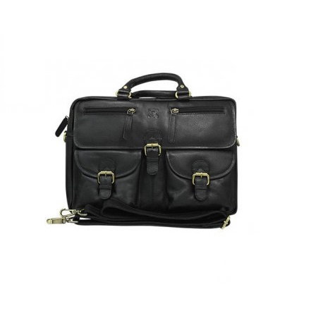 Geanta casual din piele naturala, GEAG1, Neagra [12]