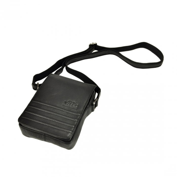 Geanta pentru umar din piele naturala Always Wild, Neagra [9]