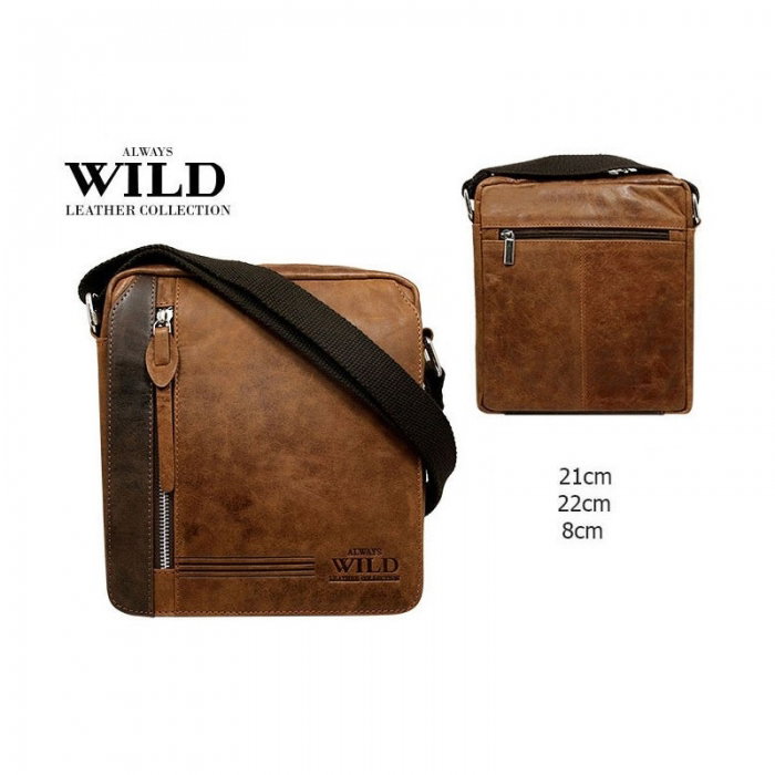 Geanta pentru umar din piele naturala Always Wild [3]