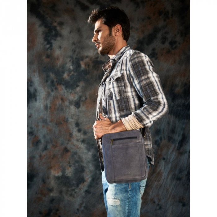 Geanta pentru umar Always Wild, BORG5, din piele naturala, neagra [6]