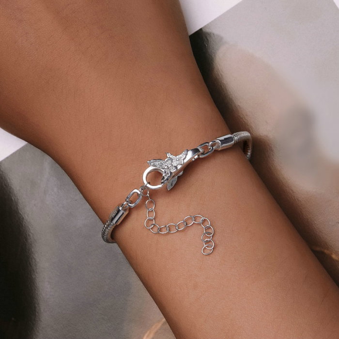 Inchizatoare dubla pentru bratara, cu  fluture [9]