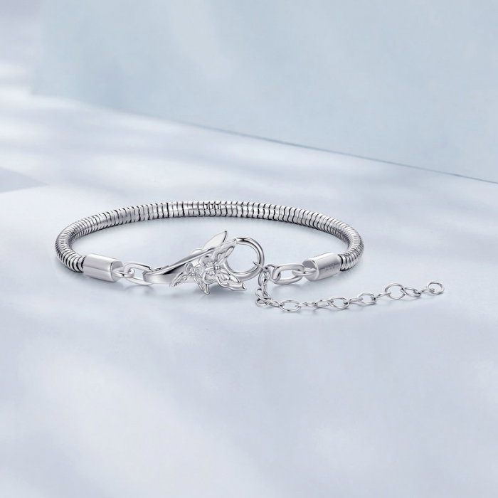 Inchizatoare dubla pentru bratara, cu  fluture [10]