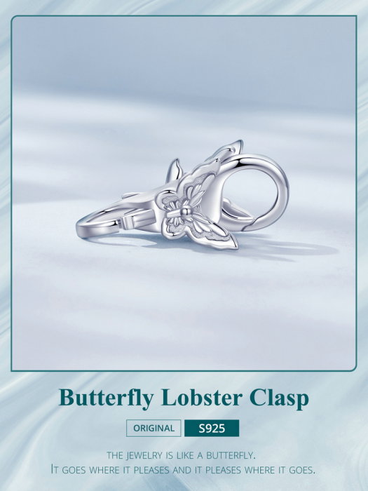 Inchizatoare dubla pentru bratara, cu  fluture [21]