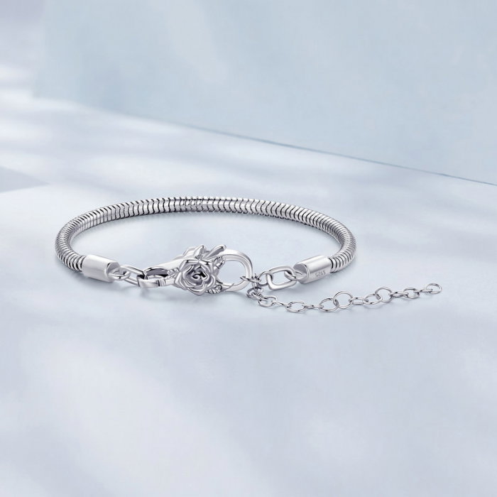 Inchizatoare dubla pentru bratara, cu  trandafir [10]