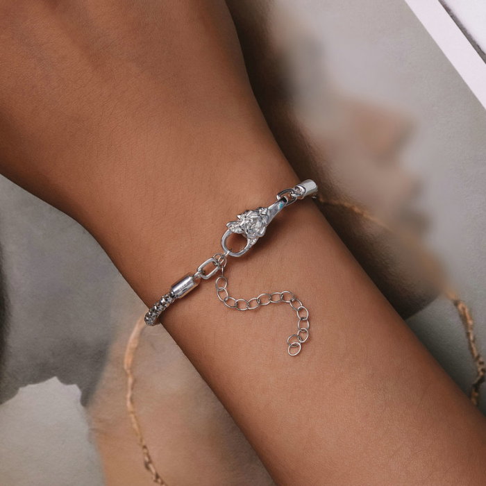 Inchizatoare dubla pentru bratara, cu  trandafir [9]