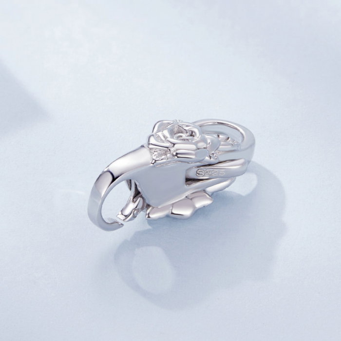 Inchizatoare dubla pentru bratara, cu  trandafir [2]