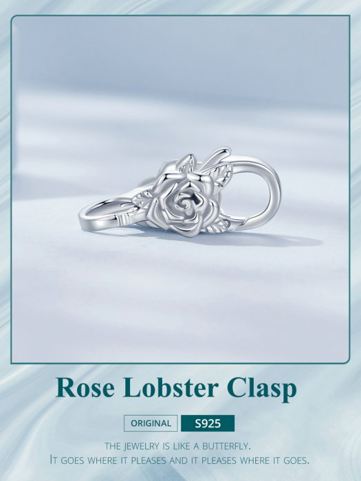 Inchizatoare dubla pentru bratara, cu  trandafir [18]