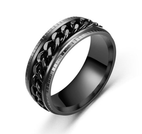 Inel antistres din inox cu lant rotativ [3]