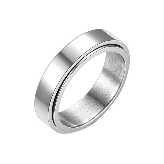 Inel antistres argintiu din inox [1]