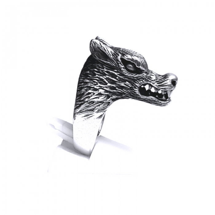 Inel argint 925 cap de lup [3]