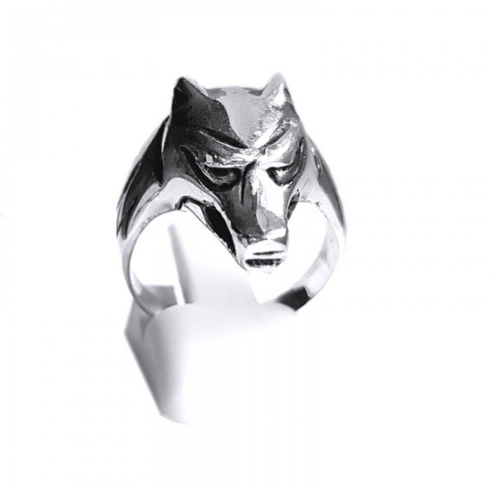 Inel argint 925 cap de lup [1]