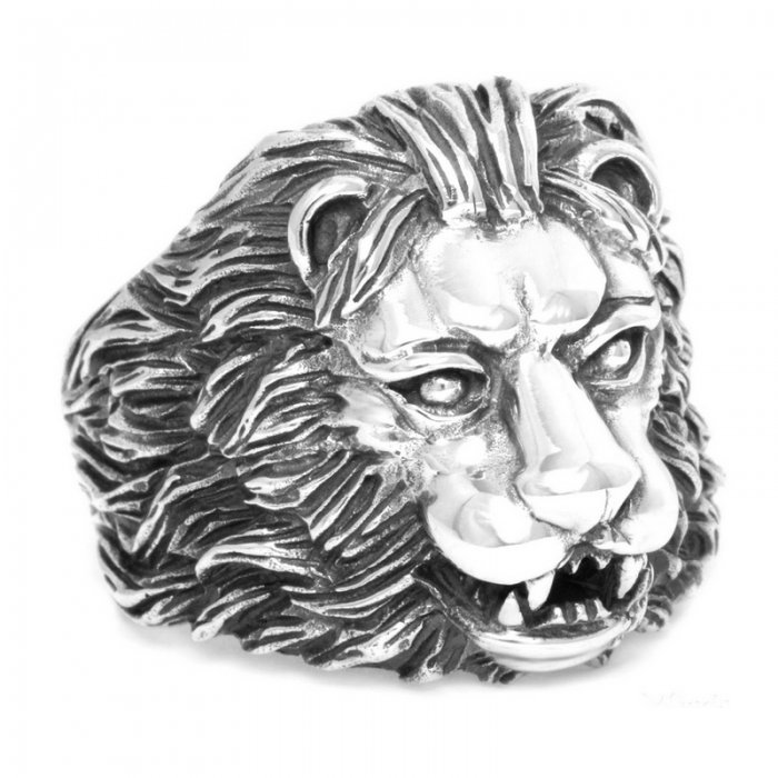 Inel argint 925 cu cap de leu, Aslan [7]