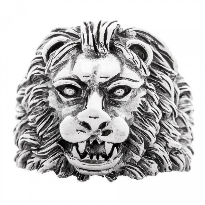 Inel argint 925 cu cap de leu, Aslan [4]