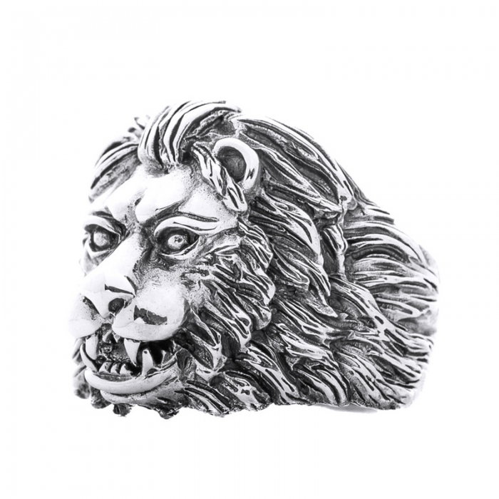 Inel argint 925 cu cap de leu, Aslan [5]